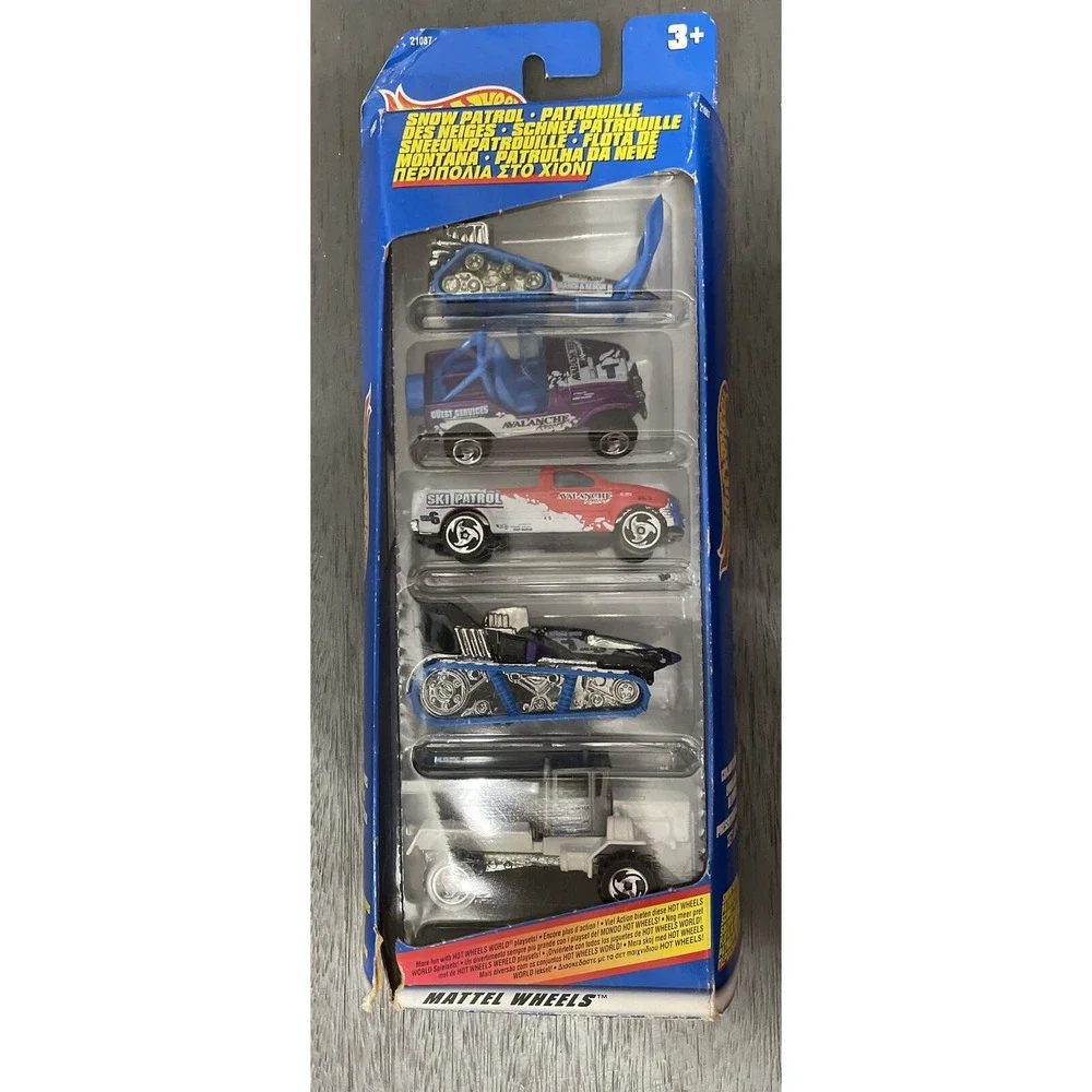 Hot Wheels Snow Patrol 5 Car‎ Gift Pack International Packaging 1995